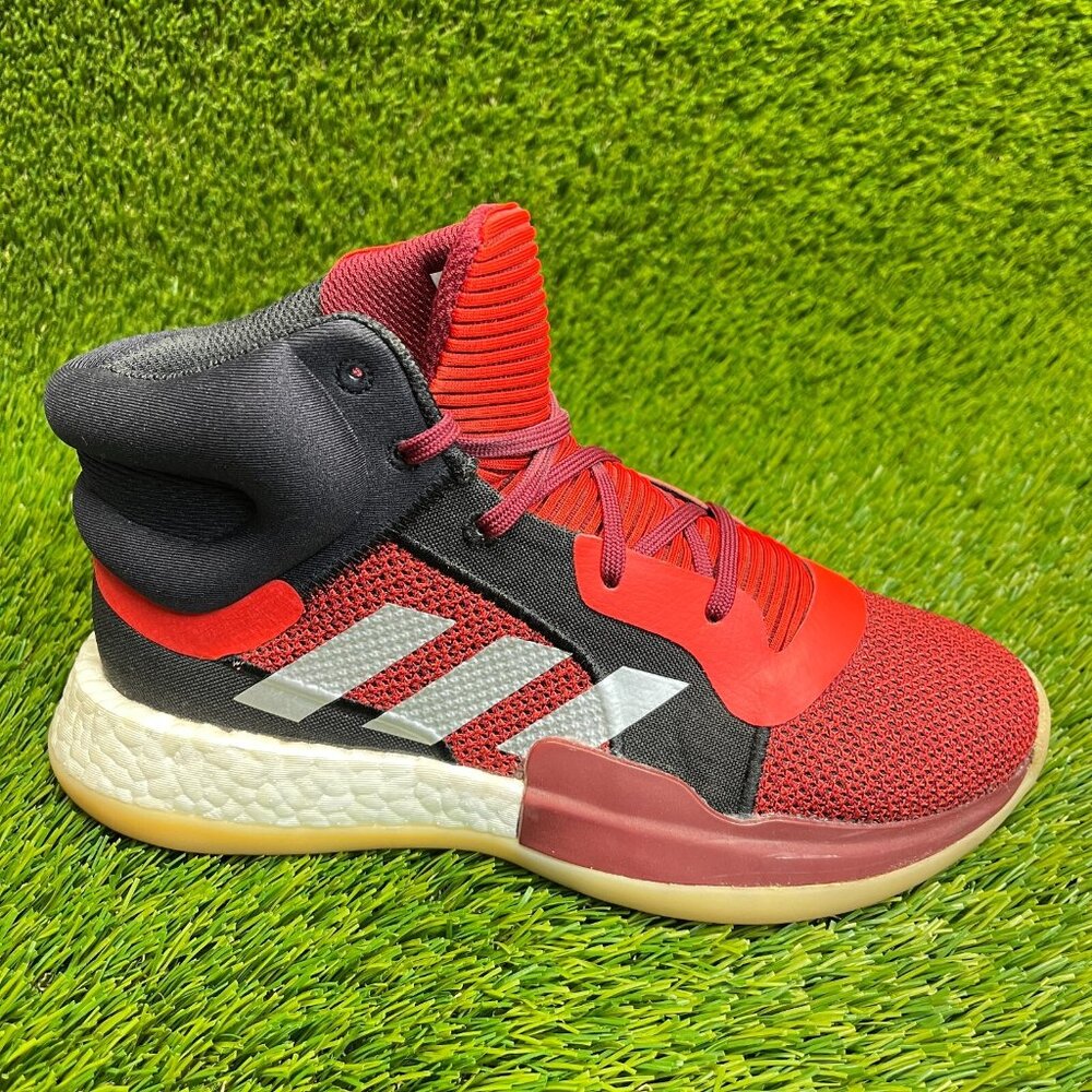 Adidas Marquee Boost Boys Size 6Y Red Black Athletic Basketball Shoes Sneakers